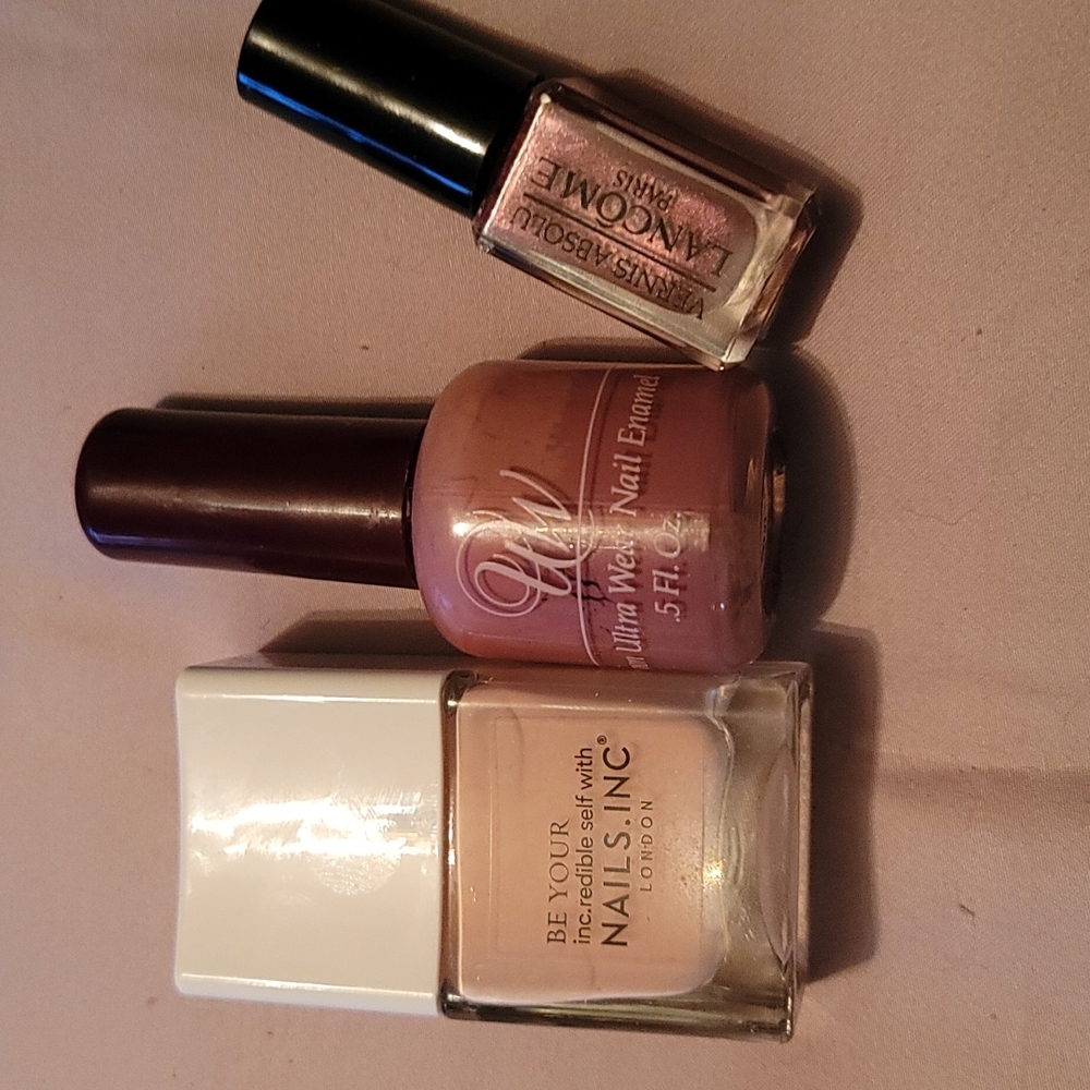 THREE NAIL POLISH SHADES- LIGHT, MEDIUM, & DARK